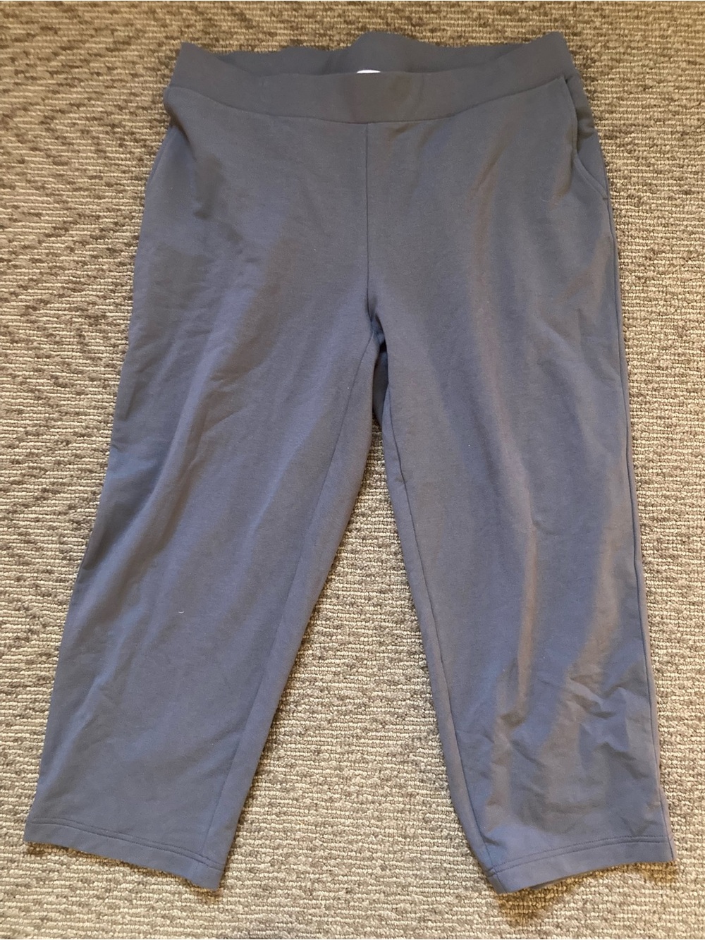 J Jill Pure Jill Affinity French Terry Slim Crop Pants Women Size XL Pima cotton